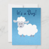 Geboorteaankondiging! Het is een jongen! Aankondiging (Voorkant)