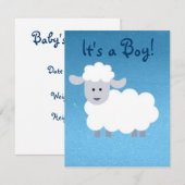 Geboorteaankondiging! Het is een jongen! Aankondiging (Voorkant / Achterkant)