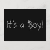 Geboorteaankondiging "Het is een jongen!" Aankondigingskaart (Voorkant)