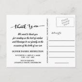 Geboorteaankondiging Introductie Script Photo Aankondigingskaart (Achterkant)