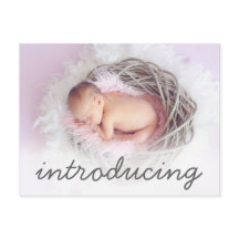 Geboorteaankondiging Introductie Script Photo