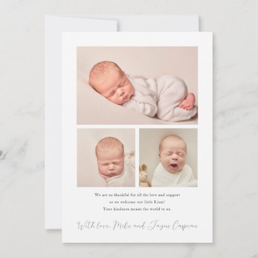 Geboorteaankondiging Kaart (Achterkant)