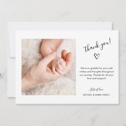 Geboorteaankondiging Kaart Newborn Aankondiging (Achterkant)