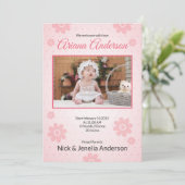 Geboorteaankondiging Kaart Sjabloon (Staand voorkant)