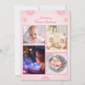 Geboorteaankondiging Kaart Sjabloon (Achterkant)