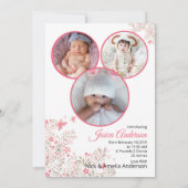 Geboorteaankondiging Kaart Sjabloon (Achterkant)