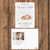 Geboorteaankondiging krant briefkaart