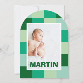 Geboorteaankondiging Martin Kaart