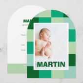 Geboorteaankondiging Martin Kaart (Voorkant / Achterkant)