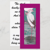  geboorteaankondiging met Stork (Voorkant / Achterkant)