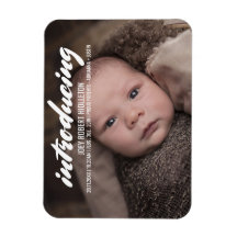 Geboorteaankondiging Moderne Typografie