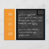 geboorteaankondiging oktober Baby Aankondigingskaart (Achterkant)