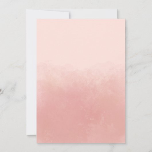 Geboorteaankondiging Ontmoet Baby Pink Blush Simpl Kaart (Achterkant)