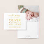GEBOORTEAANKONDIGING Pasgeboren baby eenvoudige te Folie Kaarten<br><div class="desc">door kat massard >> kat@simplysweetPAPERIE.com <<<<</div>