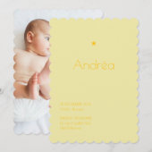 Geboorteaankondiging Poudré - Andréa Kaart (Voorkant / Achterkant)