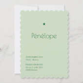 Geboorteaankondiging Poudré - Pénélope Kaart (Voorkant)