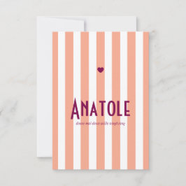 Geboorteaankondiging Riviera Visvangst en pruim Save The Date