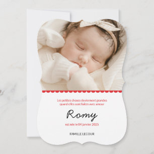 Geboorteaankondiging "Romy" Kaart