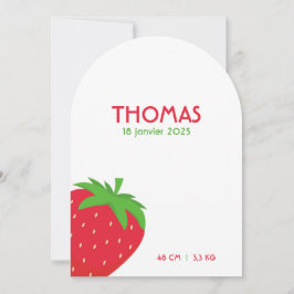 Geboorteaankondiging Thomas Kaart