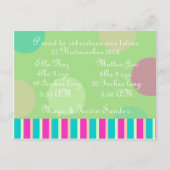 Geboorteaankondiging tweeling aankondigingskaart (Achterkant)