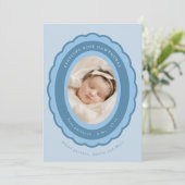 Geboorteaankondiging van Brooch Keepsake Kaart (Staand voorkant)