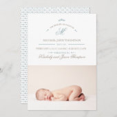 geboorteaankondiging vanuit de lucht aankondiging (Voorkant / Achterkant)