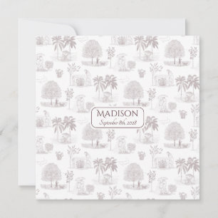 Geboorteaankondiging voor romantisch script