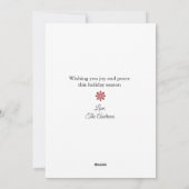 Geboorteaankondiging Vrolijke kerstfoto Feestdagenkaart (Achterkant)