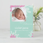 GEBOORTEAANKONDIGINGEN:: Bee-Beautiful 4P Aankondiging (Staand voorkant)