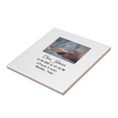 Geboorteaankondigingen foto datum tijd plaats deta tegeltje (Zijkant)