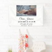 Geboorteaankondigingen toevoegen foto datum tijd p spandoek (Insitu)