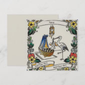 Geboorteaankondigingskaart Kaart (Voorkant / Achterkant)