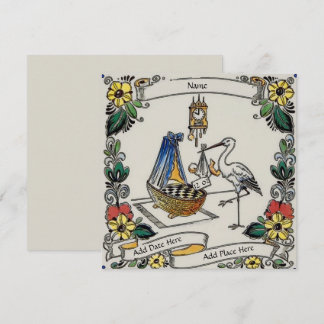 Geboorteaankondigingskaart Kaart