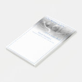 Geboorteaankondigingskaart met baby post-it® notes (Schuin)