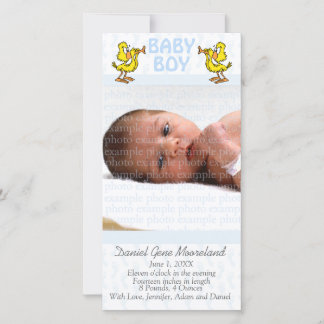 Geboorteaankondigingskaarten voor babyfoto's aankondiging