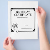 Geboorteakte Flyer (Hand)