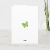 Geboortebloem Augustus Krijt Personalized Kaart (Achterkant)