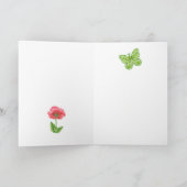 Geboortebloem Augustus Krijt Personalized Kaart (Binnen)