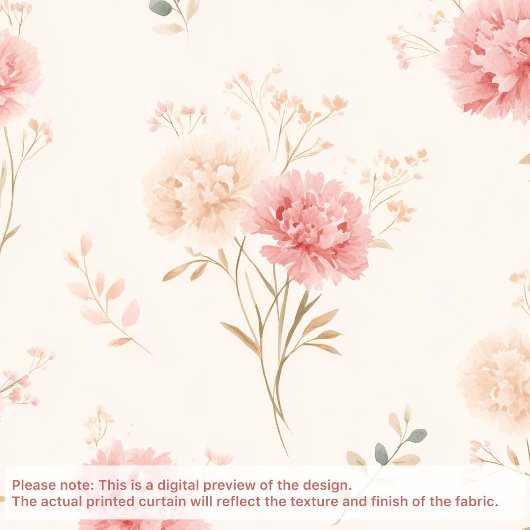 Geboortebloem Jan Anjer Douchegordijn