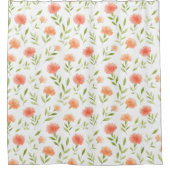 Geboortebloem Januari Anjer Douchegordijn (Voorkant)