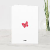 Geboortebloem Juli Krijt Personalized Kaart (Achterkant)