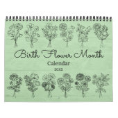 Geboortebloem Maand Boho Kalender (Hoes)