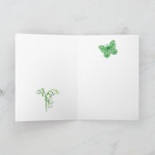 Geboortebloem Mei Krijt Persoonlijke Kaart (Binnen)