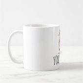 Geboortebloem Monogram Letter Naam Mok (Links)