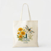 Geboortebloem Oktober: Afrikaner & Libel Tote Bag (Voorkant)
