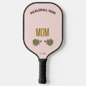 Geboortebloem Persoonlijke Pickleball Moeder Naam Paddle (Achterkant)