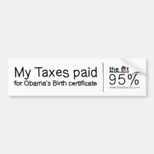Geboortecertificaat Bumpersticker
