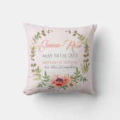 Geboortecertificaat Pillow Kussen (Voorkant)