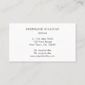 Geboortecoach Doula Visitekaartje (Achterkant)