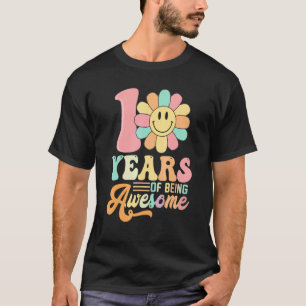 Geboortedag 10 jaar Geweldige voor 10 jaar T-shirt